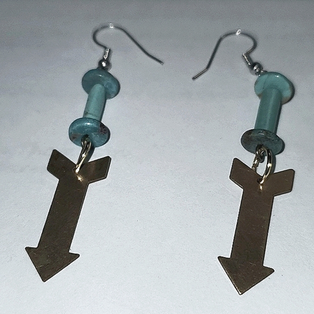 Turquoise Real Earrings NWOT